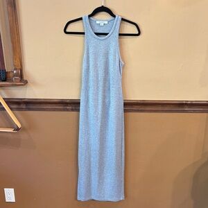 ALL SAINTS Light Gray Midi Dress